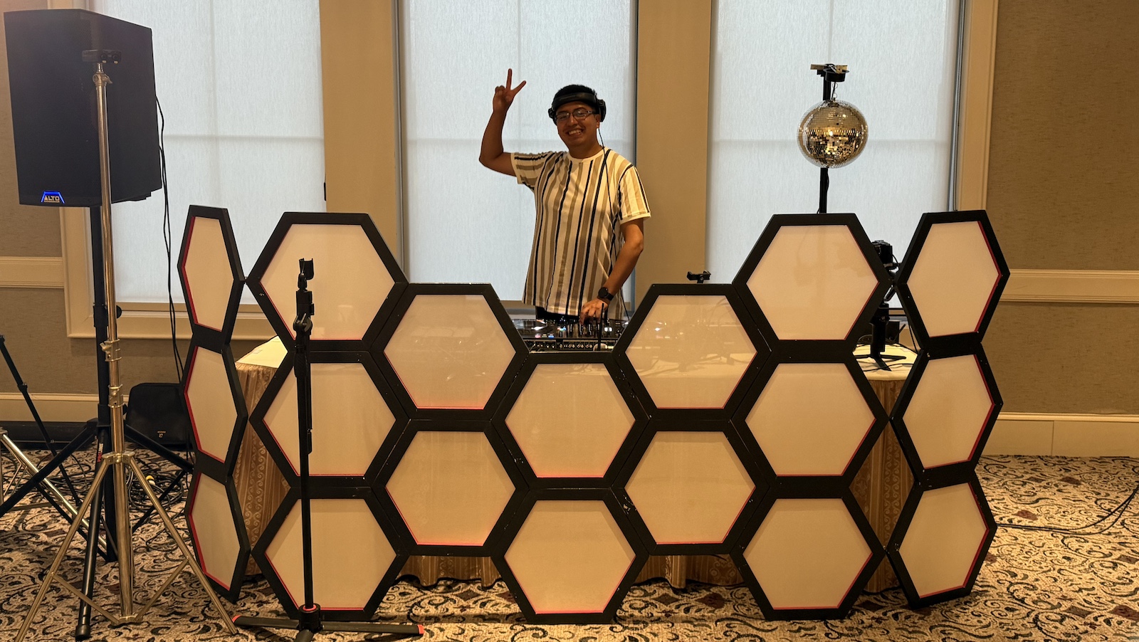 Wedding reception in Boston with Latin and English music